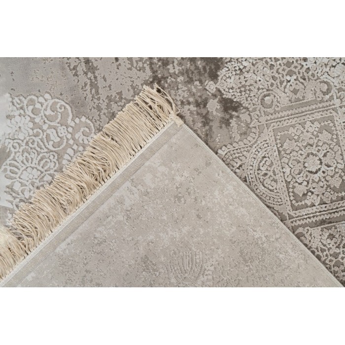Tapis 290x200cm, design E109E coloris argent - Confort et élégance pour votre intérieur