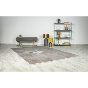 Tapis 290x200cm, design E209E coloris argent - Confort et élégance pour votre intérieur