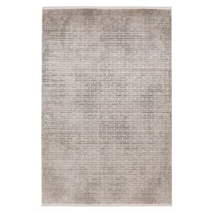 Tapis 290x200cm, design E209E coloris argent - Confort et élégance pour votre intérieur