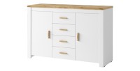Commode collection JASPER, 2 portes, 4 tiroirs, idéal pour la chambre