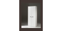 Armoire de bureau – 2 portes et étagères – Collection SOON – Blanc Mat