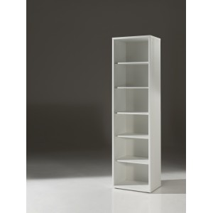 Bibliothèque de bureau avec 5 étagères – Collection SOON – Blanc Mat