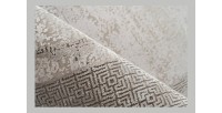 Tapis 150x80cm, design E309E coloris argent - Confort et élégance pour votre intérieur