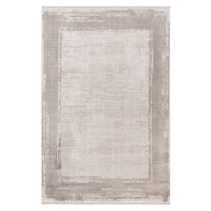 Tapis 150x80cm, design E309E coloris argent - Confort et élégance pour votre intérieur