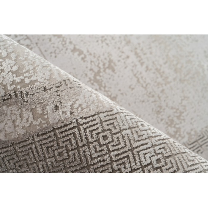 Tapis 230x160cm, design E309E coloris argent - Confort et élégance pour votre intérieur