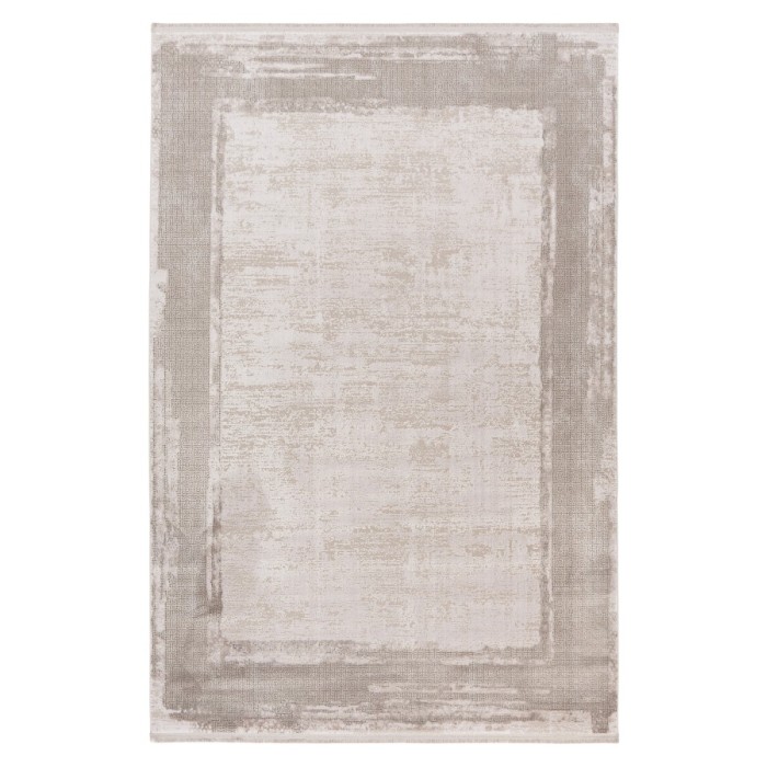 Tapis 290x200cm, design E309E coloris argent - Confort et élégance pour votre intérieur