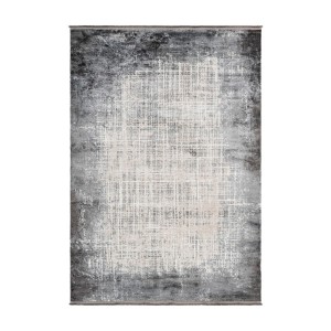 Tapis 290x200cm, design E109E coloris argent - Confort et élégance pour votre intérieur
