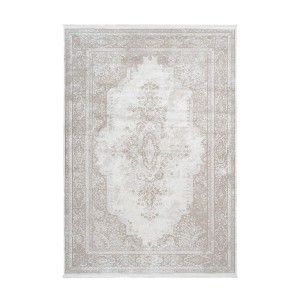 Tapis 150x80cm, design E209E coloris crème - Confort et élégance pour votre intérieur