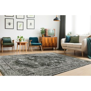 Tapis 150x80cm, design E209E coloris vert - Confort et élégance pour votre intérieur