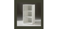 Bibliothèque de bureau avec 2 étagères – Collection SOON – Blanc Mat