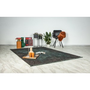 Tapis 290x200cm, design E509E coloris vert onyx - Confort et élégance pour votre intérieur