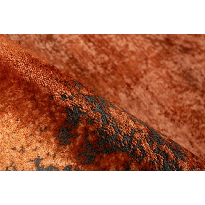 Tapis 150x80cm, design E509E coloris terracotta - Confort et élégance pour votre intérieur