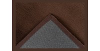 Tapis 110x60cm, design E005N coloris brun - Confort et élégance pour votre intérieur