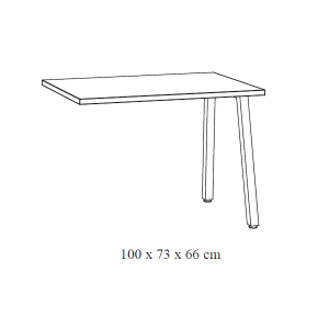 Ensemble de 8 meubles de bureau professionnel coloris chêne vieilli et noir collection SOON