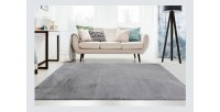Tapis 150x80cm, design E005N coloris gris - Confort et élégance pour votre intérieur