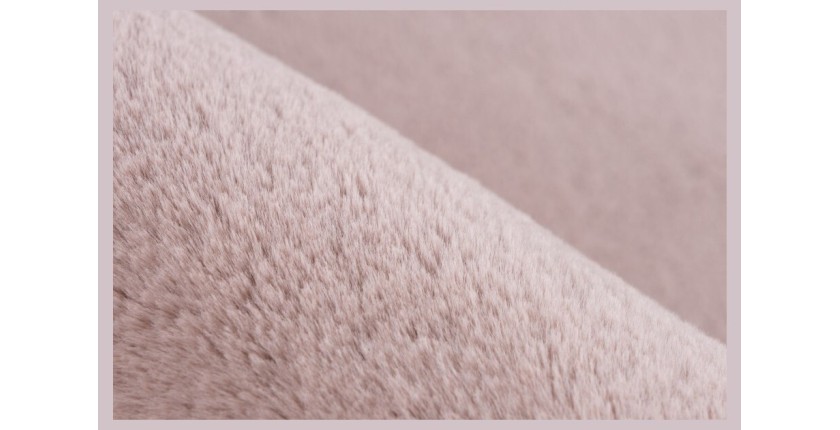 Tapis 290x200cm, design E005N coloris rose pastelle - Confort et élégance pour votre intérieur