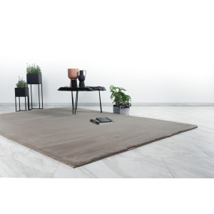 Tapis 150x80cm, design E005N coloris taupe - Confort et élégance pour votre intérieur