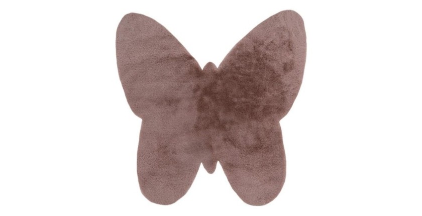 Tapis enfant 100x100, design E005S coloris rose poudré - Confort et élégance pour votre intérieur