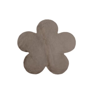 Tapis enfant 100x100cm, design E105S coloris taupe - Confort et élégance pour votre intérieur
