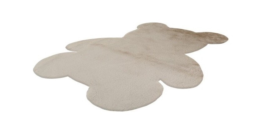 Tapis enfant 110x90cm, design E205S coloris beige - Confort et élégance pour votre intérieur