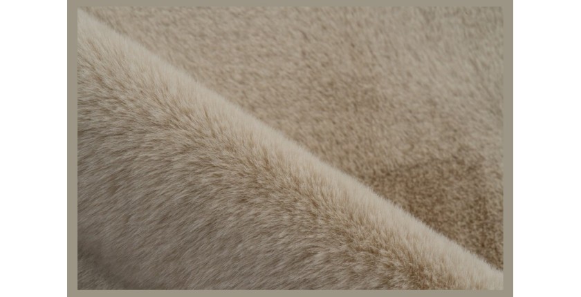 Tapis enfant 110x90cm, design E205S coloris beige - Confort et élégance pour votre intérieur