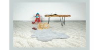 Tapis enfant 110x90cm, design E205S coloris argent - Confort et élégance pour votre intérieur
