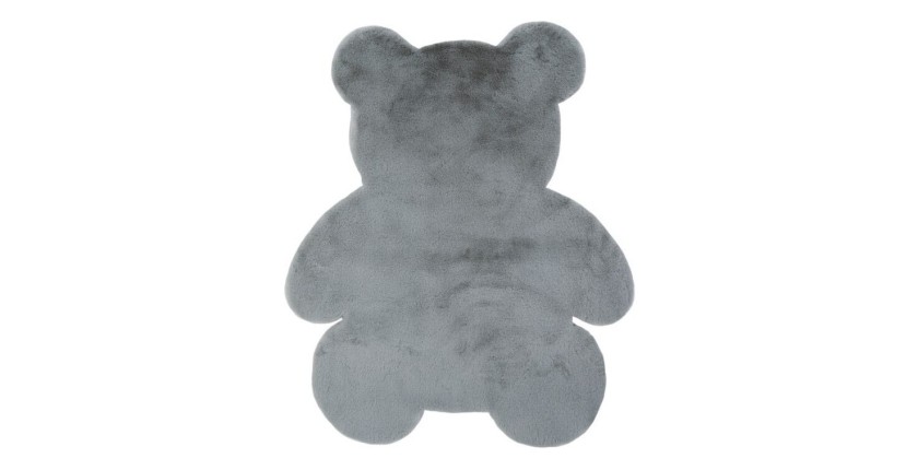 Tapis enfant 110x90cm, design E205S coloris argent - Confort et élégance pour votre intérieur