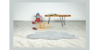 Tapis 120x80cm, design E505S coloris argent - Confort et élégance pour votre intérieur
