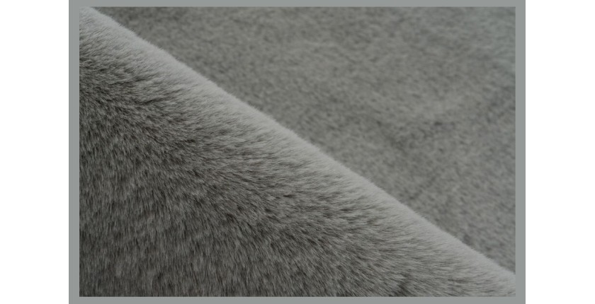 Tapis 120x80cm, design E505S coloris argent - Confort et élégance pour votre intérieur