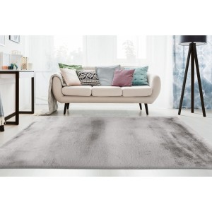 Tapis 290x200cm, design E009Y coloris argent - Confort et élégance pour votre intérieur