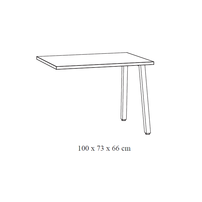 Conjunto de 8 muebles de oficina profesional color gris efecto madera colección SOON