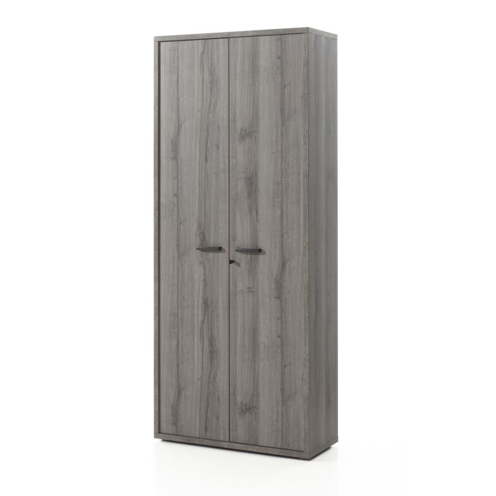 Conjunto de 8 muebles de oficina profesional color gris efecto madera colección SOON
