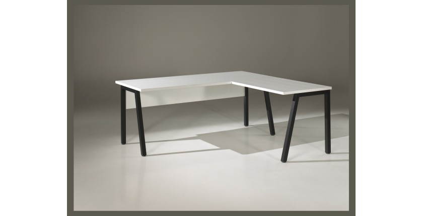 Ensemble de 8 meubles de bureau professionnel coloris blanc collection SOON