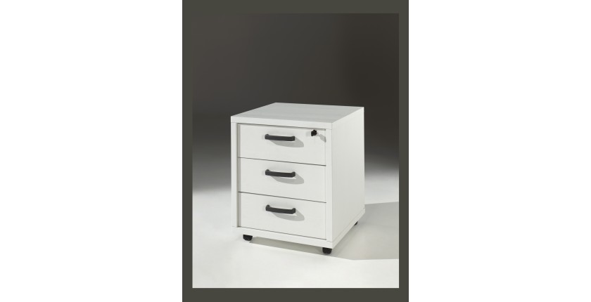 Ensemble de 8 meubles de bureau professionnel coloris blanc collection SOON