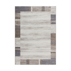 Tapis 170x120cm, design F005G coloris beige argenté - Confort et élégance pour votre intérieur
