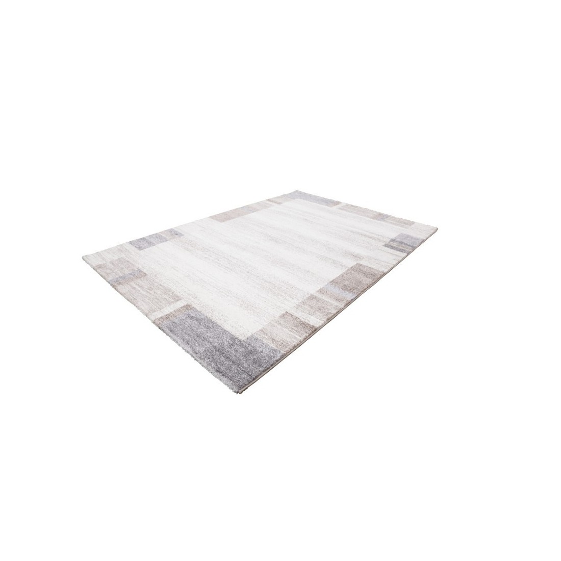 Tapis 230x160cm, design F005G coloris beige argenté - Confort et élégance pour votre intérieur