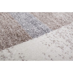 Tapis 290x200cm, design F005G coloris beige argenté - Confort et élégance pour votre intérieur