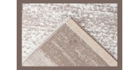 Tapis 290x200cm, design F005G coloris beige argenté - Confort et élégance pour votre intérieur