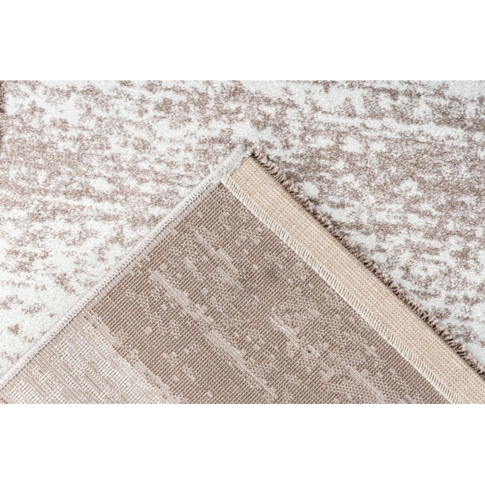 Tapis 290x200cm, design F005G coloris beige argenté - Confort et élégance pour votre intérieur