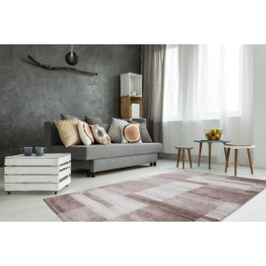 Tapis 150x80cm, design F105G coloris beige - Confort et élégance pour votre intérieur