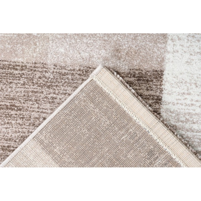 Tapis 150x80cm, design F105G coloris beige argenté - Confort et élégance pour votre intérieur