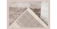 Tapis 170x120cm, design F105G coloris beige argenté - Confort et élégance pour votre intérieur