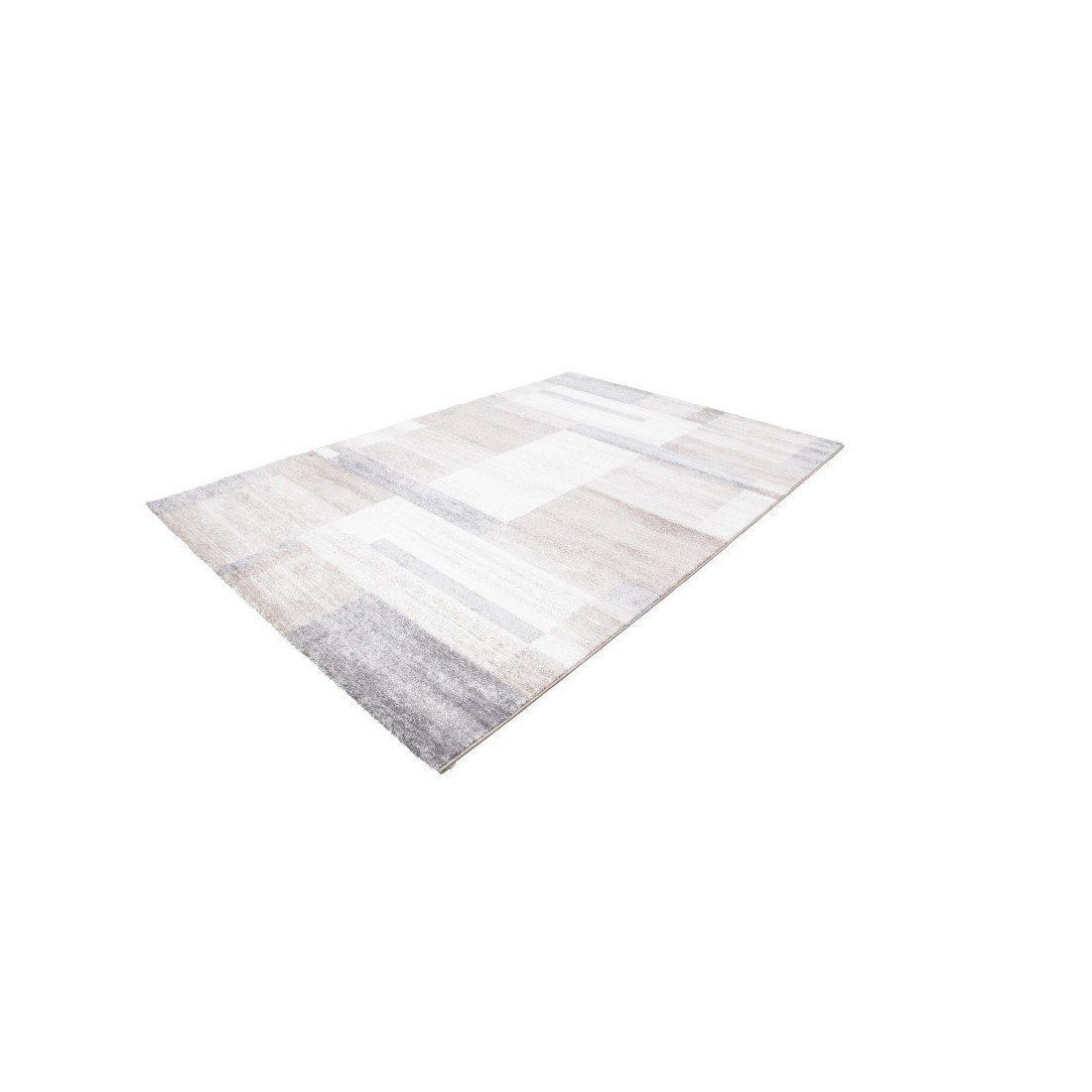 Tapis 230x160cm, design F105G coloris beige argenté - Confort et élégance pour votre intérieur