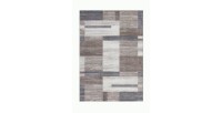 Tapis 230x160cm, design F105G coloris beige argenté - Confort et élégance pour votre intérieur