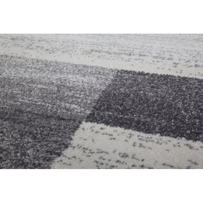 Tapis 170x120cm, design F105G coloris argent - Confort et élégance pour votre intérieur