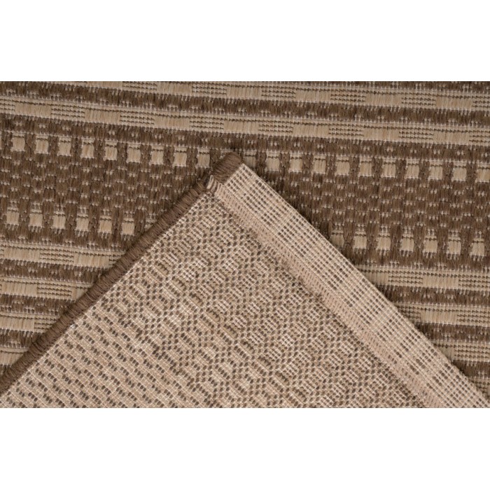 Tapis 110x60cm, design F105A coloris café - Confort et élégance pour votre intérieur