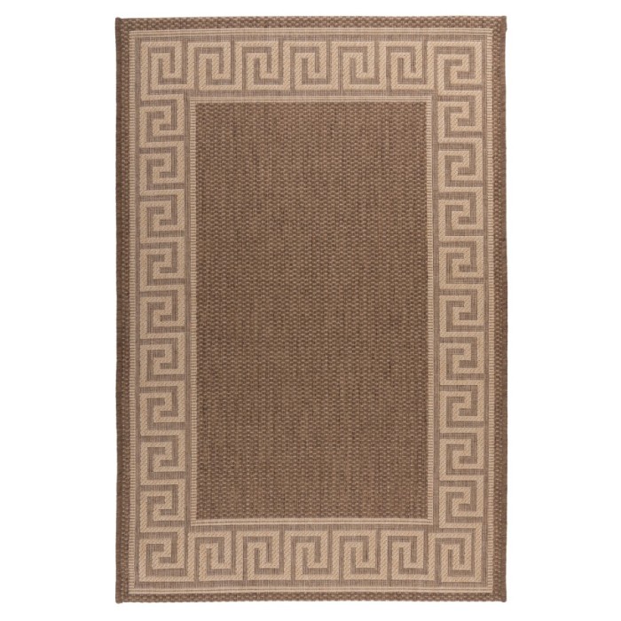 Tapis 150x80cm, design F205A coloris café - Confort et élégance pour votre intérieur