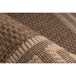 Tapis 290x200cm, design F205A coloris café - Confort et élégance pour votre intérieur