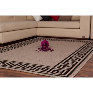 Tapis 170x120cm, design F205A coloris argent - Confort et élégance pour votre intérieur