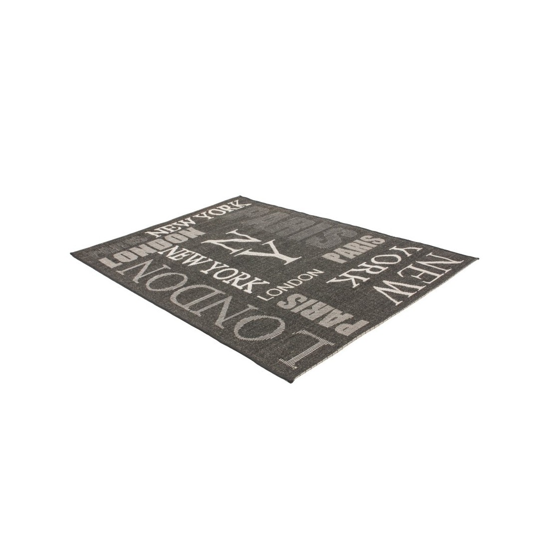 Tapis 150x80cm, design F115A coloris graphite - Confort et élégance pour votre intérieur